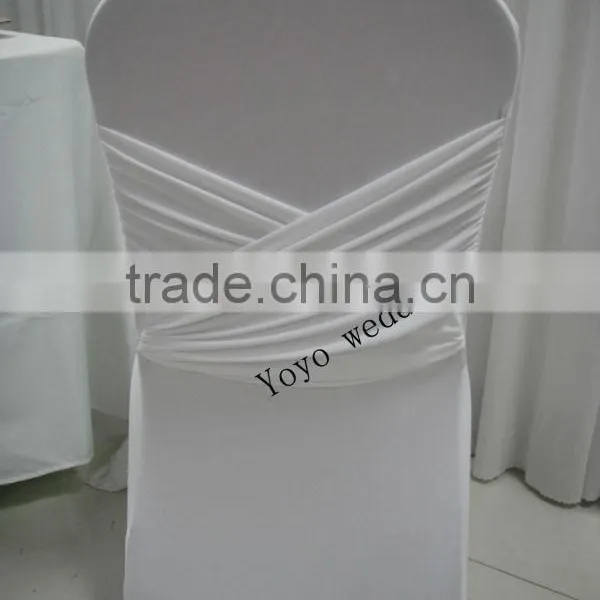 Spandex Cross Back Chair Cover 66 Kinds Color photo-2