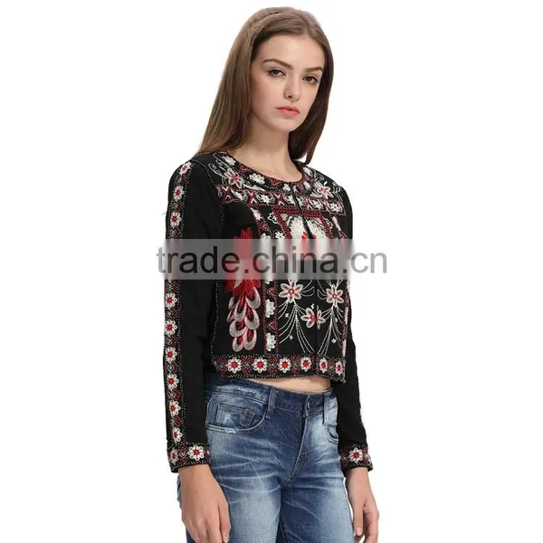 Latest Fashion Jackets Custom Embroidery Satin Designs photo-4