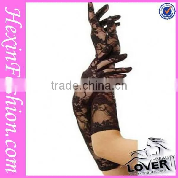 Black Elegant Length Lace Long Gloves Importers
