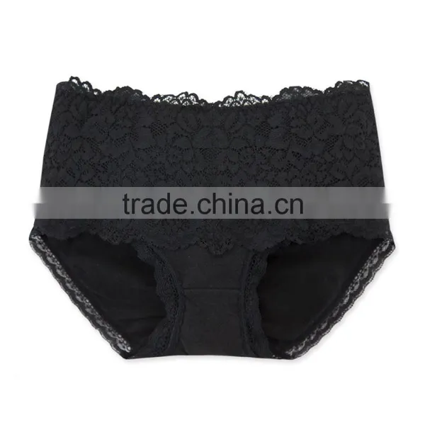 High Quality Colorful 95% Cotton 5% Spandex With Lace Custom Sexy Fancy Woman Underwear photo-4
