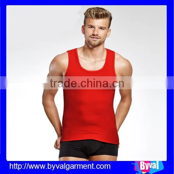OEM Men High Quality Waistcoat Summer Dry Fit Sleeveless Plain Dyed Shirts photo-5