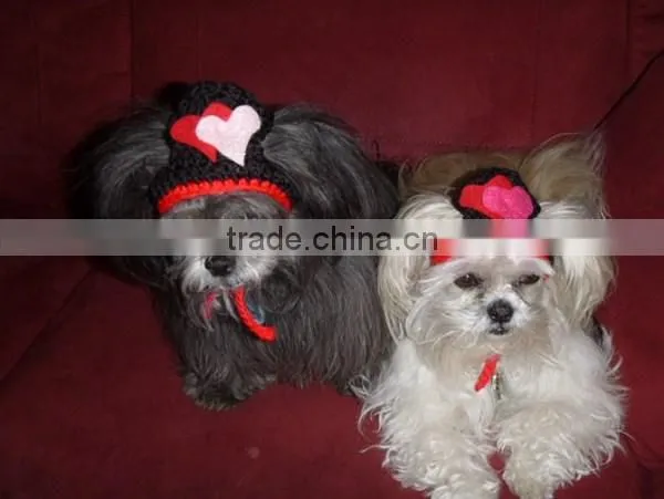 Funny Winter Handmade Knitting Christmas Dog Hat photo-4