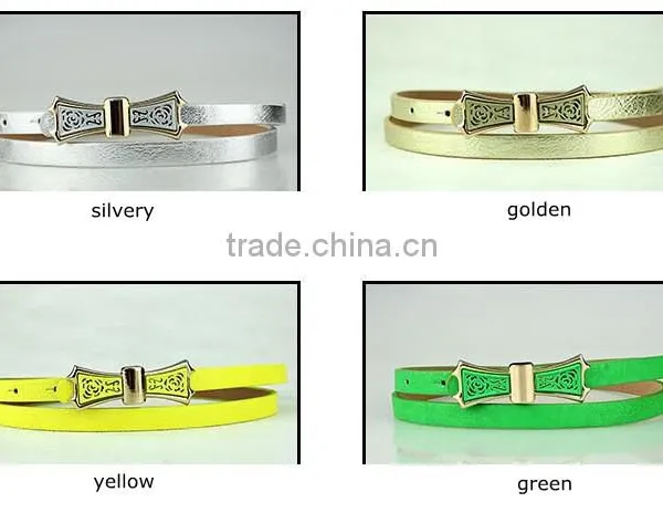 MOQ 1pc High Quality Shinny 14 Different Colors Beautiful Metal Buckle Cheap Price Belt for Women Belt Cummerbund photo-2