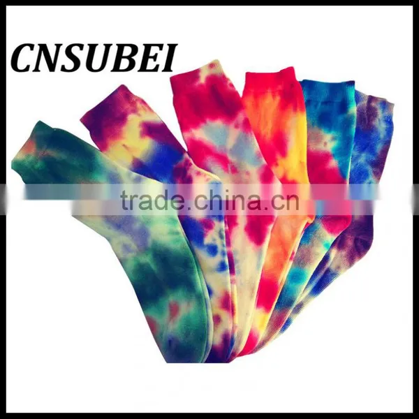 3D Printing Color Thermal Transfer Printing and Dyeing Cotton Men's Socks Running Socks photo-2