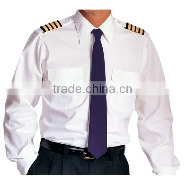 Custom Men Short Sleeve Aviator or Pilot Shirt photo-5