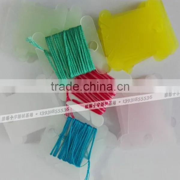 Plastic Card Embroidery Tools Plastic Floss Bobbins Threading Board for Cross Stitch photo-5