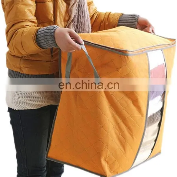 Large Clothes Bedding Duvet Zipped Pillows Non Woven Storage Bag Box photo-5