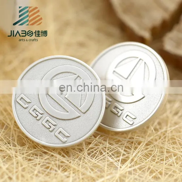 Custom Pin Round Matt Silver Metal Badge photo-4