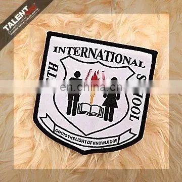 Custom Woven School Logo Badge Patch for Uniform Garment photo-2