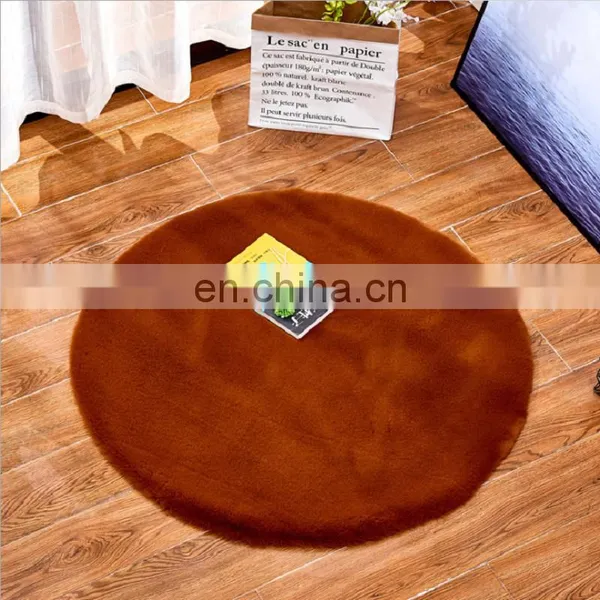 Free Sample Faux Rabbit Fur Rug Carpet photo-3