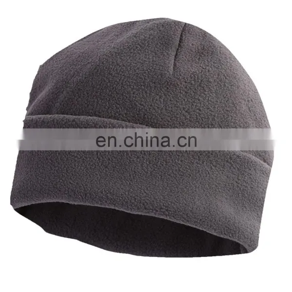 Cheap Price Unisex Embroidery Print Logo Winter Polar Fleece Beanie Hat
