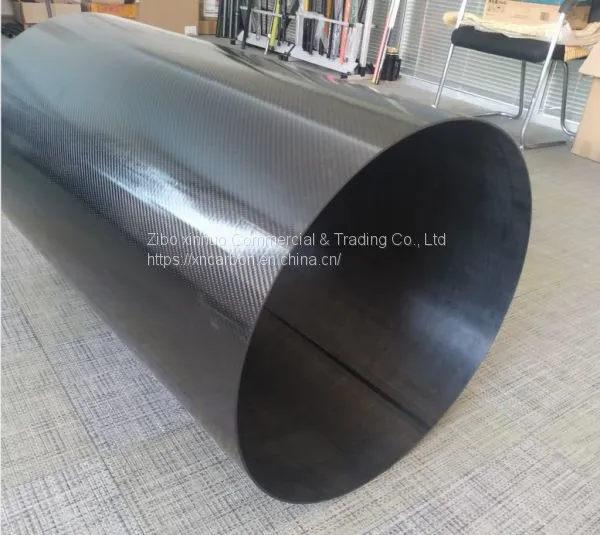 Φ500 mm Large Diameter Nature Surface Carbon Fiber Tube for House of Precision Instrument photo-4