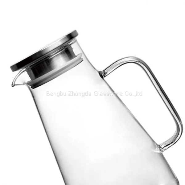 Glass Carafe Water Filter Pitcher Jug With Handle 1.4L photo-5