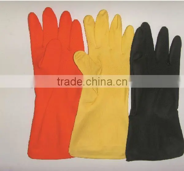 Rubber Household Cleaning Gloves Garden Gloves photo-2