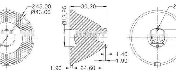 Custom Multiple Degrees Optional Bi Projector Led Lens Reflector Optical Led Lens photo-6