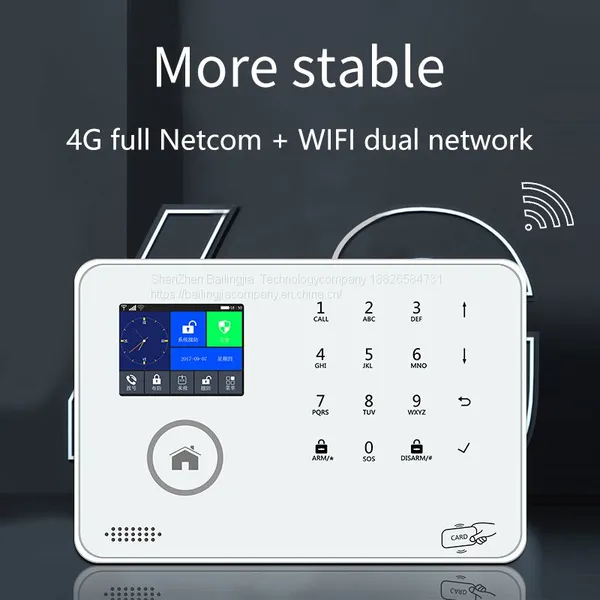 Smart Life App Control GSM Wireless Connection Alarm System Kit WiFi Alarm System RFID GPRS Alarm System 2021 photo-2