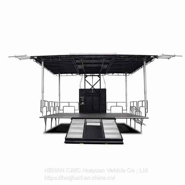 Outdoor Hydraulic Portable Stage Trailer for Live Events