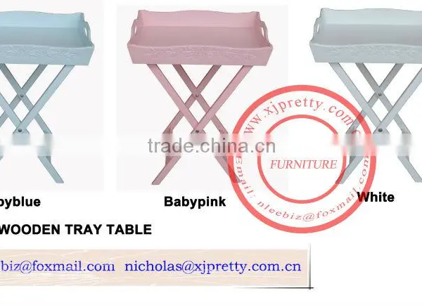 Wooden Tray With Shelf Carved photo-4