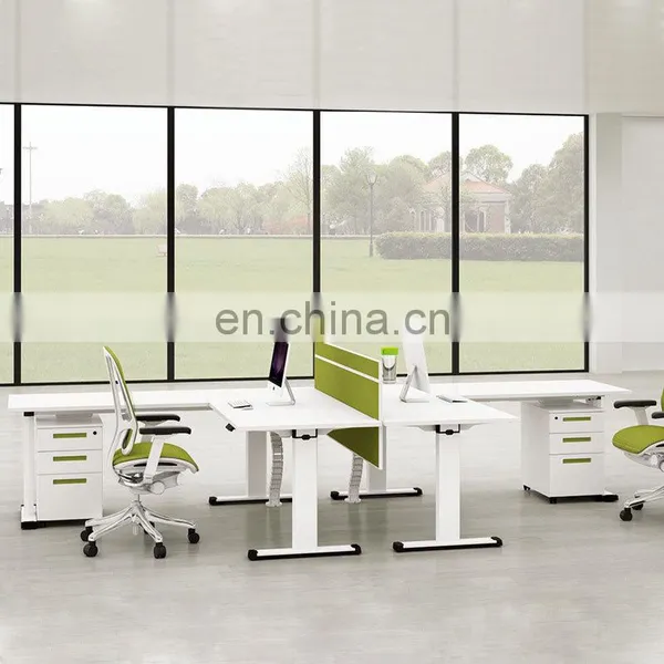 Luxury Adjustable Height High Tech Executive Electric Lift Standing Desk Frame Sit Stand up Computer Office Desk photo-5