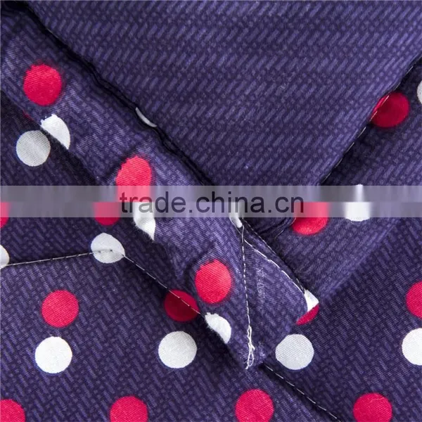 Purple Color Dot Design Polyester Filling Full Size Winter Warm Comforter photo-4