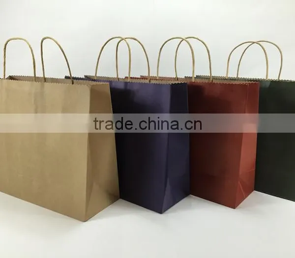 Handmade Brown Krafts Paper Bag Wholesale photo-4