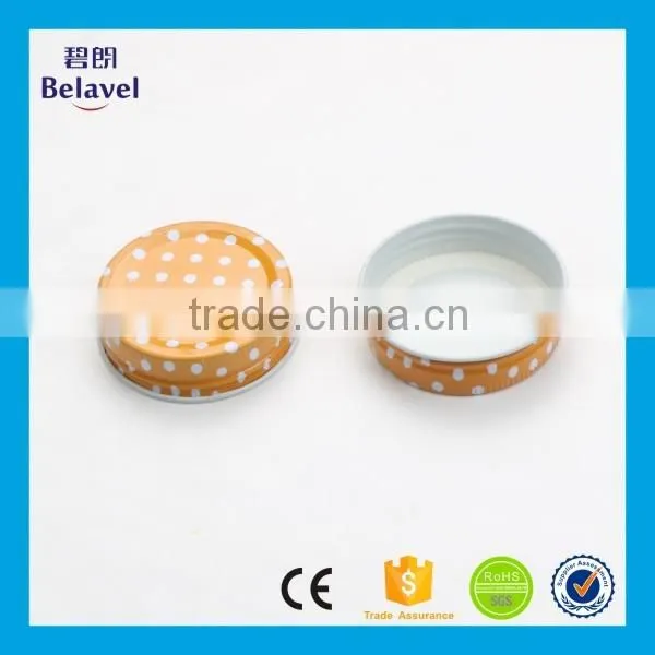 54mm Glass Jar Lid White Dot Colorful Metal Screw Cap for Mason Jar Quality Choice photo-5