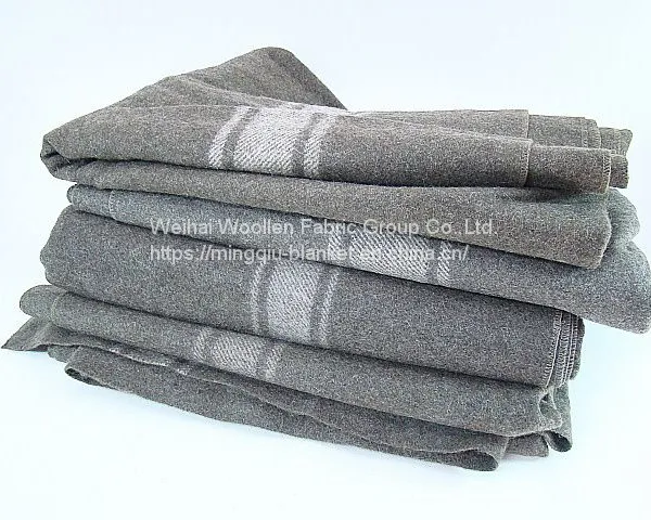 High Quality 100%wool Military Blanket/Army Blanket photo-3