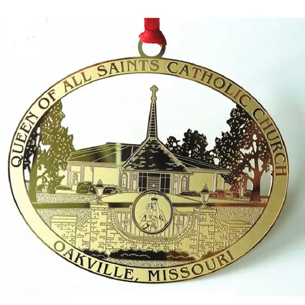 Beautiful Custom Christmas Hanging Metal Stainless Steel Ornament photo-5