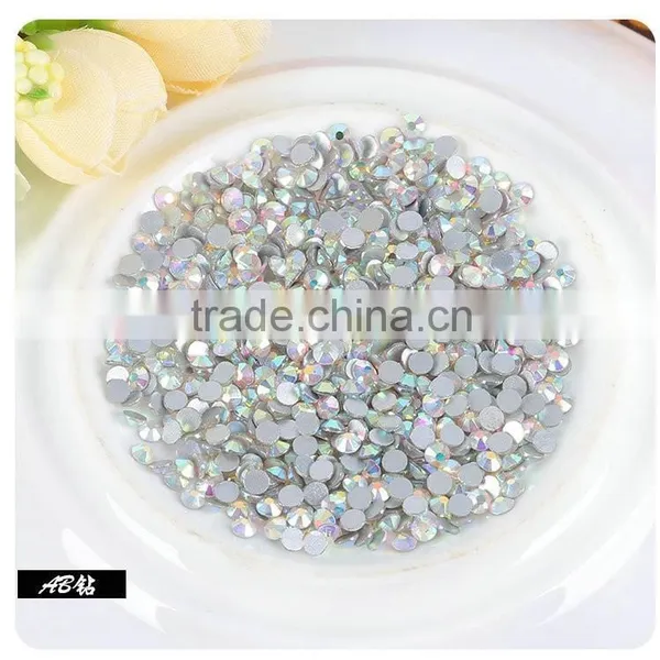 Wholesale SS16 Crystal AB Flat Back Rhinestone/non Hot Fix Rhinestone/glass Stone photo-5