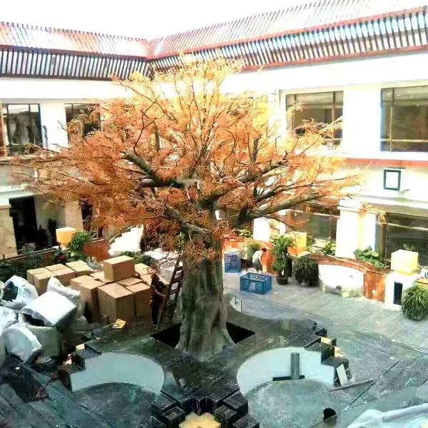 Garden Decorative Hand Made Large Artificial Cherry Flower Tree Peach Blossom Tree for Park Decoration photo-5