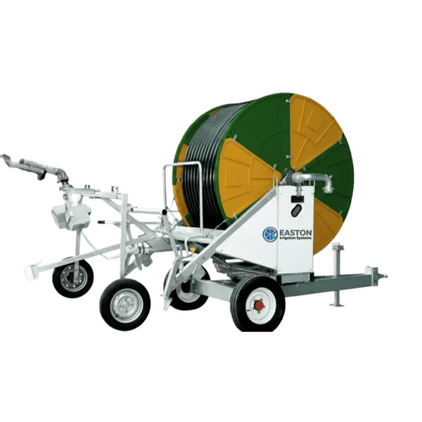 Irrigador de Carrete para Riego Agrícola con Turbina de Agua