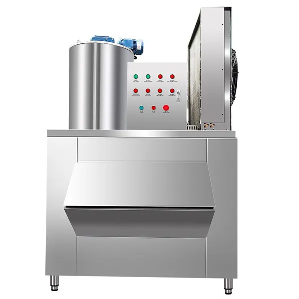 Food Grade Flake Ice Equipment 1500kg/D for Aquatic Processing Factory