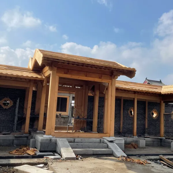 Customized Factory for Wooden Ancient - Style Corridors for Courtyards, Scenic Spots and Parks. Wooden Archaized Corridors photo-2