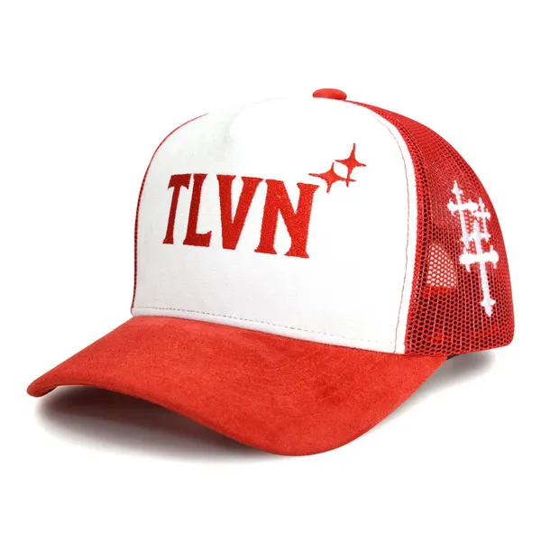 Wholesale Two-Tone Mesh Trucker Caps Custom Embroidery Logo Fashion Sports Trucker Hats Supplier photo-3