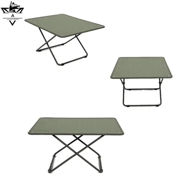 High Quality Folding Multi-Color Camping Table Portable Foldable Aluminum Alloy Tactical Table for Picnic and Outdoor Activities