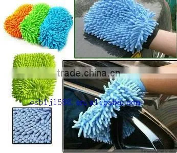 Factory Direct Top Sales Microfiber Small Chenille Car Cleaning Gloves & Blocks photo-2
