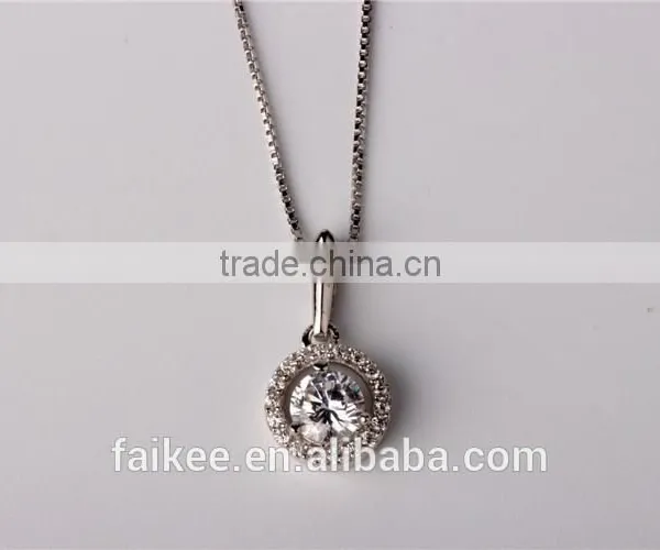 Cheap 925 Sterling Silver Pendant Necklace,Classic Silver Pendant,925 Sterling Silver Diamond Necklace photo-3