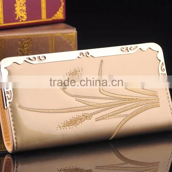 Women Fashion Clutch PU Leather Long Handbag Lady Wallet Coin Purse Card Holder photo-5