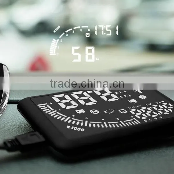 Car OBD II HUD Warning System Vehicle-mounted Head Up Display Projector With LED photo-5