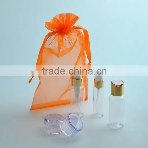 5pc Travel Bottle Set in organza bag