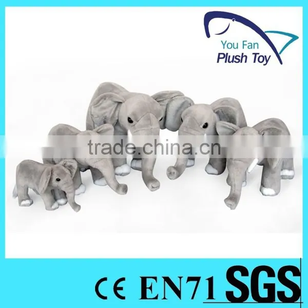 Lifelike Soft Stuffed Elephant Toy photo-2