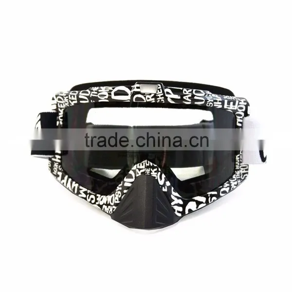 BJ-MG-013B Manufacturer Adult Smoking Letter Frame Racing Motorcycle Custom Motocross Goggles photo-2