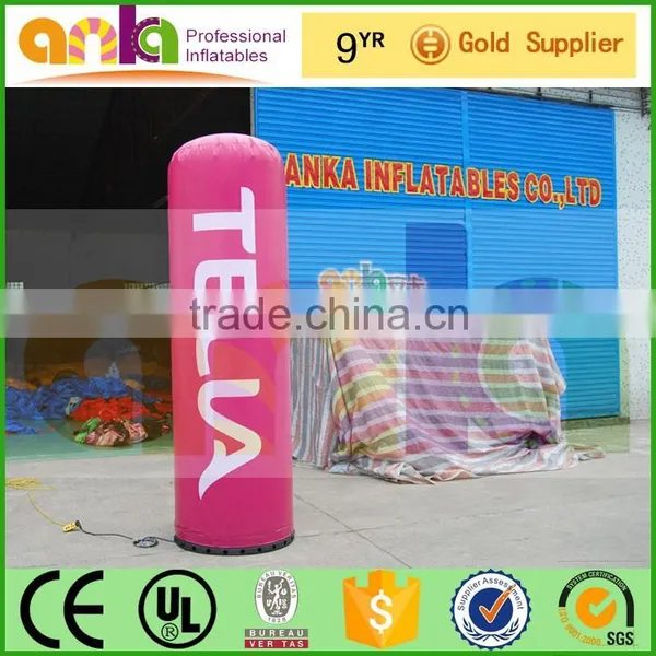 New year stage decoration lightpillar row type inflatable led column / lightpillar ( solar led, portable, ANKA)