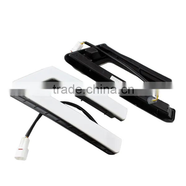 New LED Daytime Running Light for Fords Focuss 2011-2014 Fog Light With Amber Turn Signal DRL photo-3