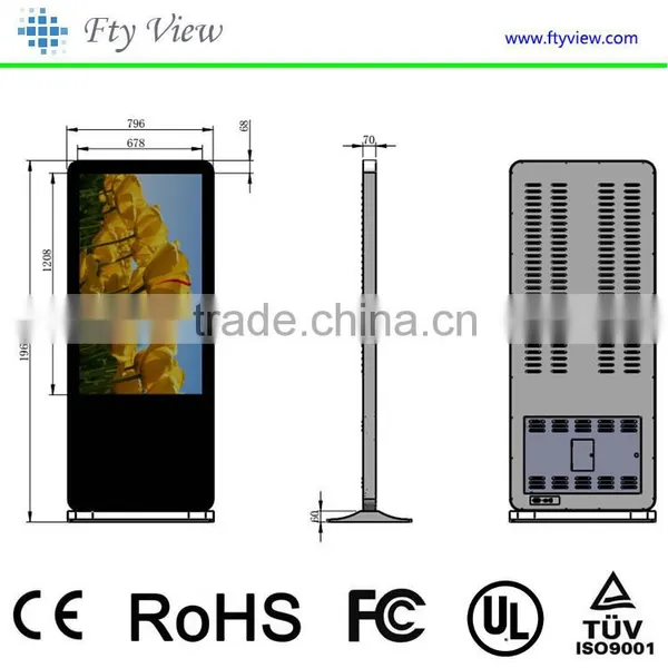 55 Inch High Resolution Touch Screen Android Network Advertising Display photo-4