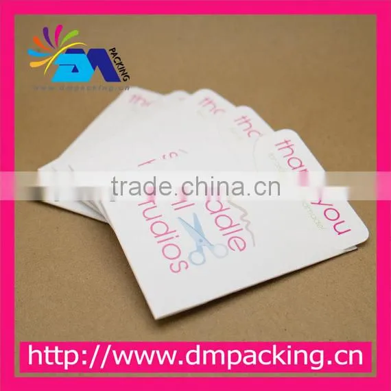 Custom Note Cards and Sleeves in white paper