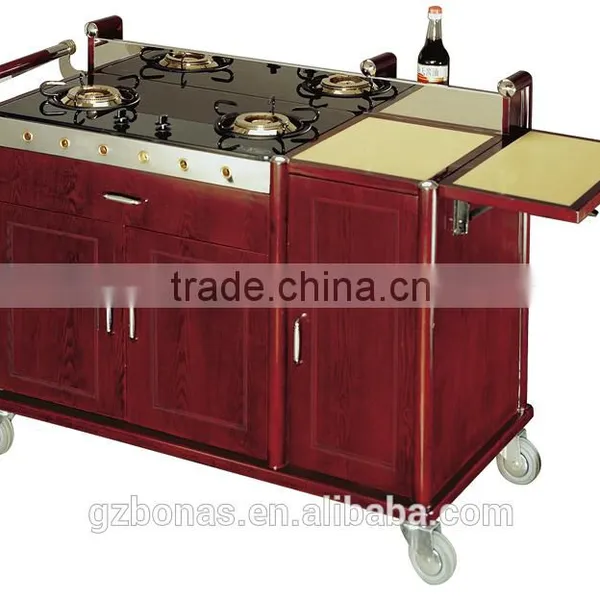Royal Abalone Wooden Trolley Cart photo-2