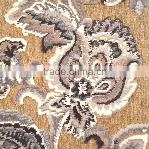 Microfibre Polyester 50*80cm With Latex Back Anti-slipping Wilton Jacquard Mat photo-2