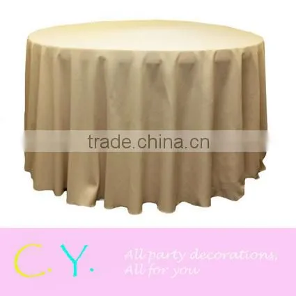 Satin Tablecloth for Wedding and Party-Champagne
