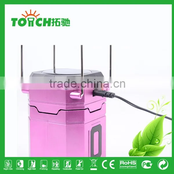 RU Hot Sale LED Camping Light Solar Energy Camp Lamp Fashion Telescopic Lantern Rechargeable Desk Light With Charger photo-5